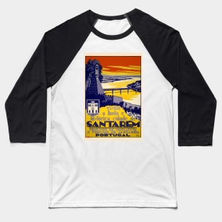 Santarém Portugal Vintage Poster 1931 Baseball T-Shirt